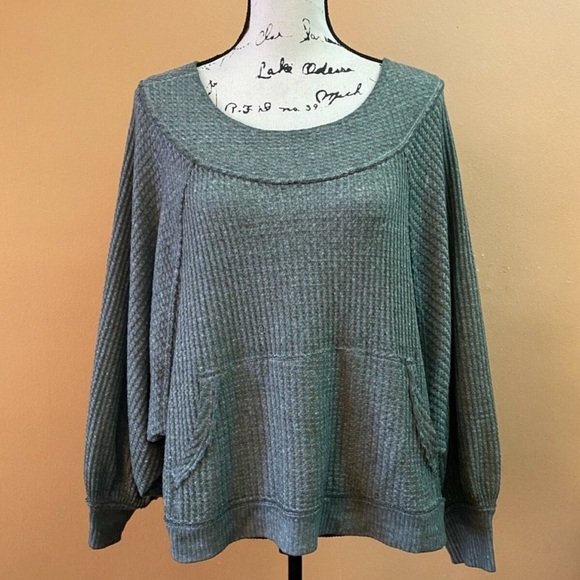 Free People Tops - Free People We The Free Slouchy Waffle Top